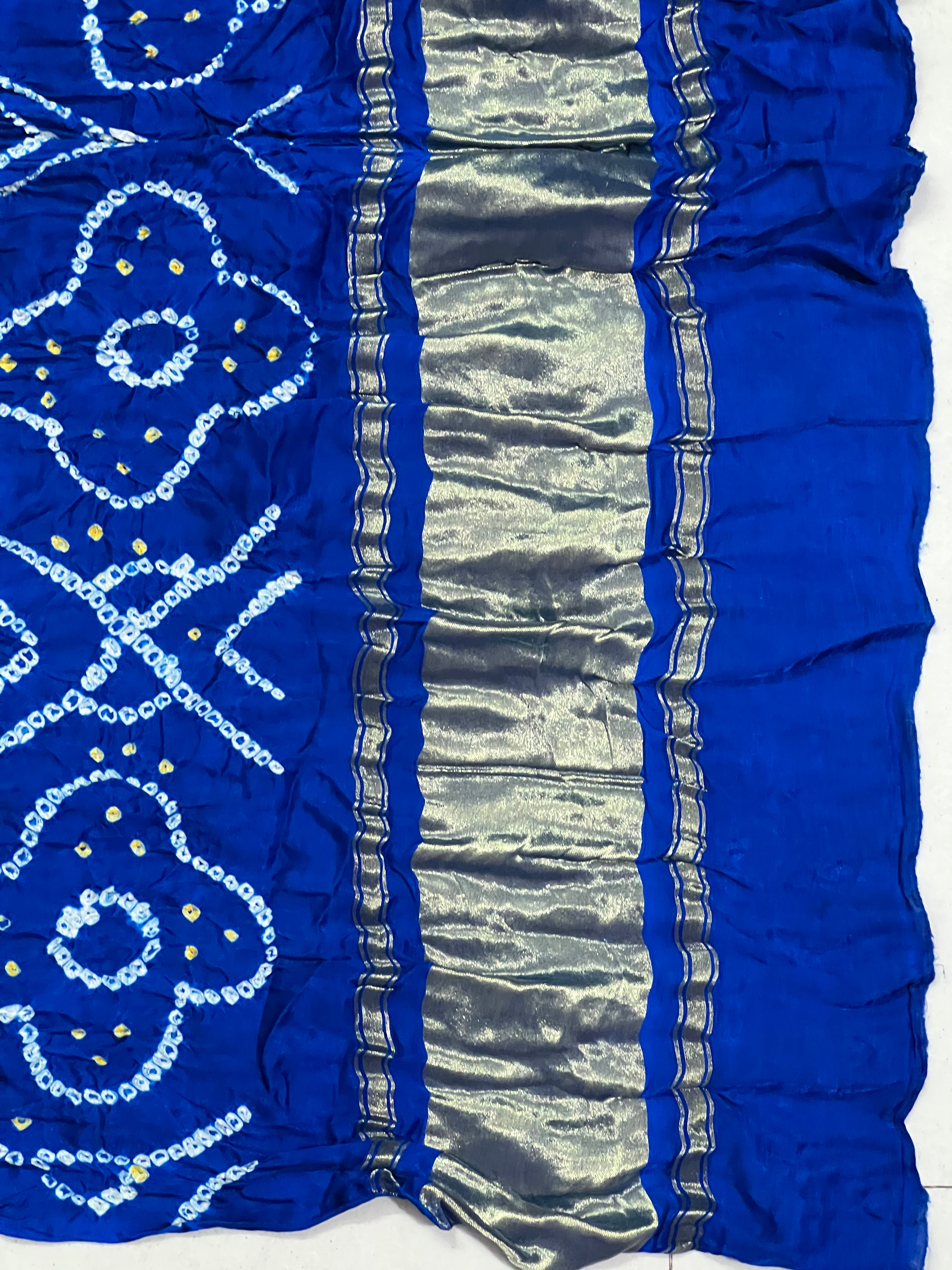 Gaji Silk Checks Bandhej Dupatta