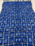 Gaji Silk Checks Bandhej Dupatta