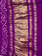 Gaji Silk Checks Bandhej Dupatta
