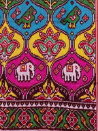 Twill Weaving Handwoven Patola Silk Saree