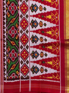 Twill Weaving Handwoven Patola Silk Saree