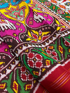 Twill Weaving Handwoven Patola Silk Saree