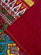Twill Weaving Handwoven Patola Silk Saree