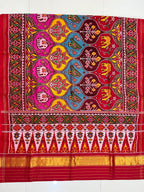 Twill Weaving Handwoven Patola Silk Saree