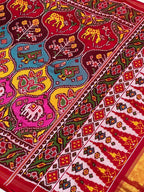 Twill Weaving Handwoven Patola Silk Saree