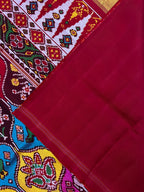Twill Weaving Handwoven Patola Silk Saree