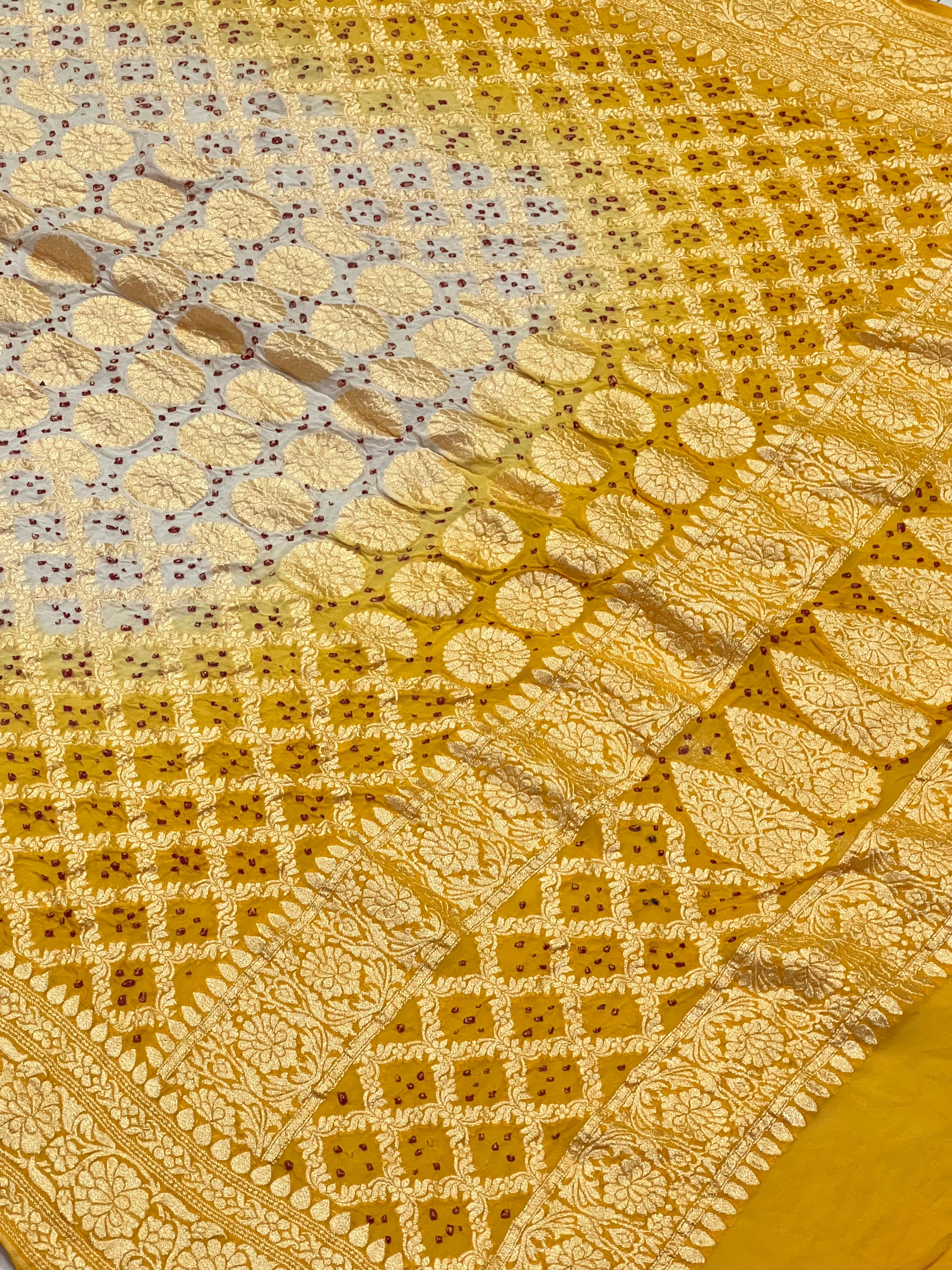 Georgette Bandhej Dupatta