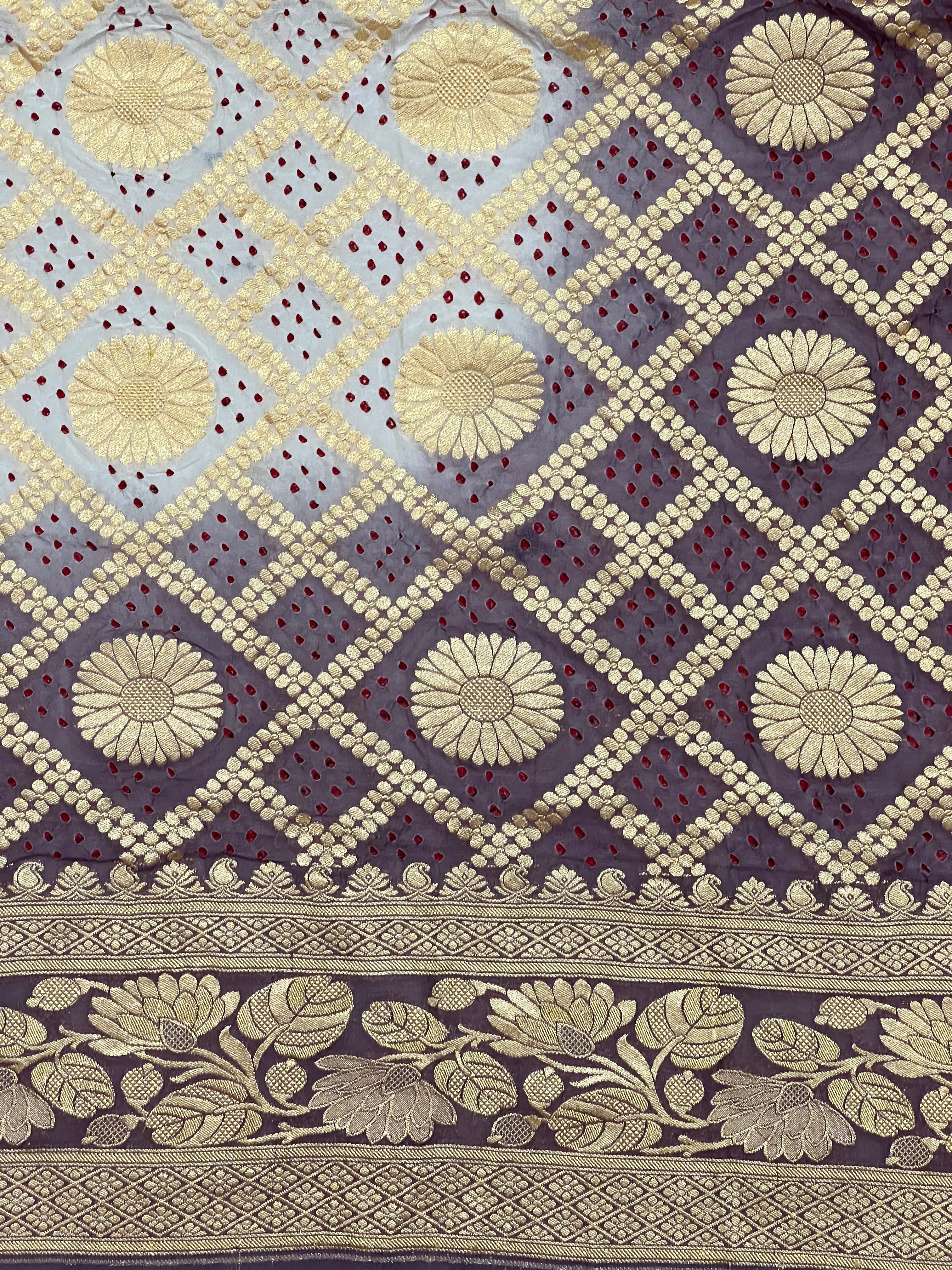 Georgette Bandhej Dupatta