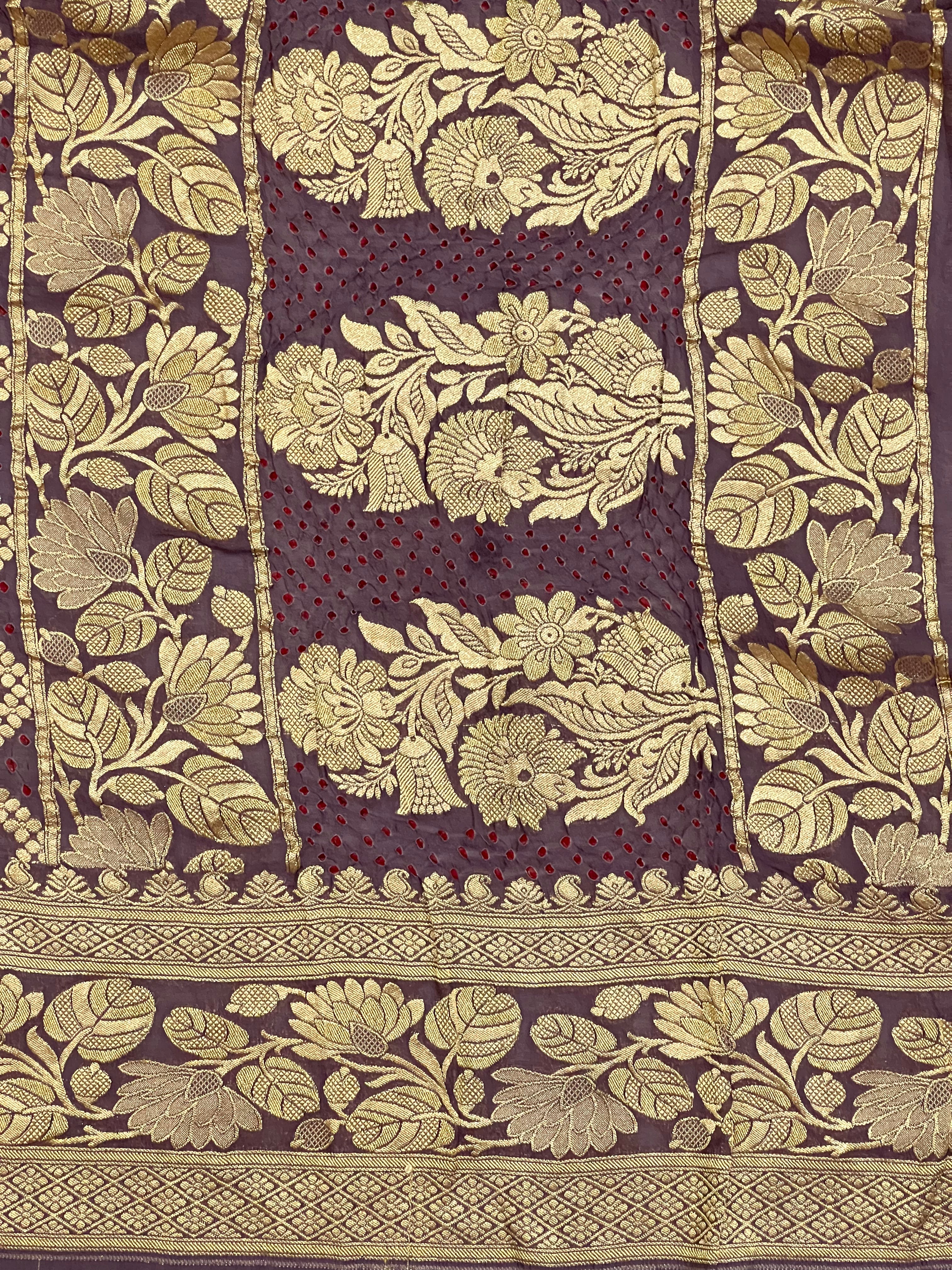 Georgette Bandhej Dupatta