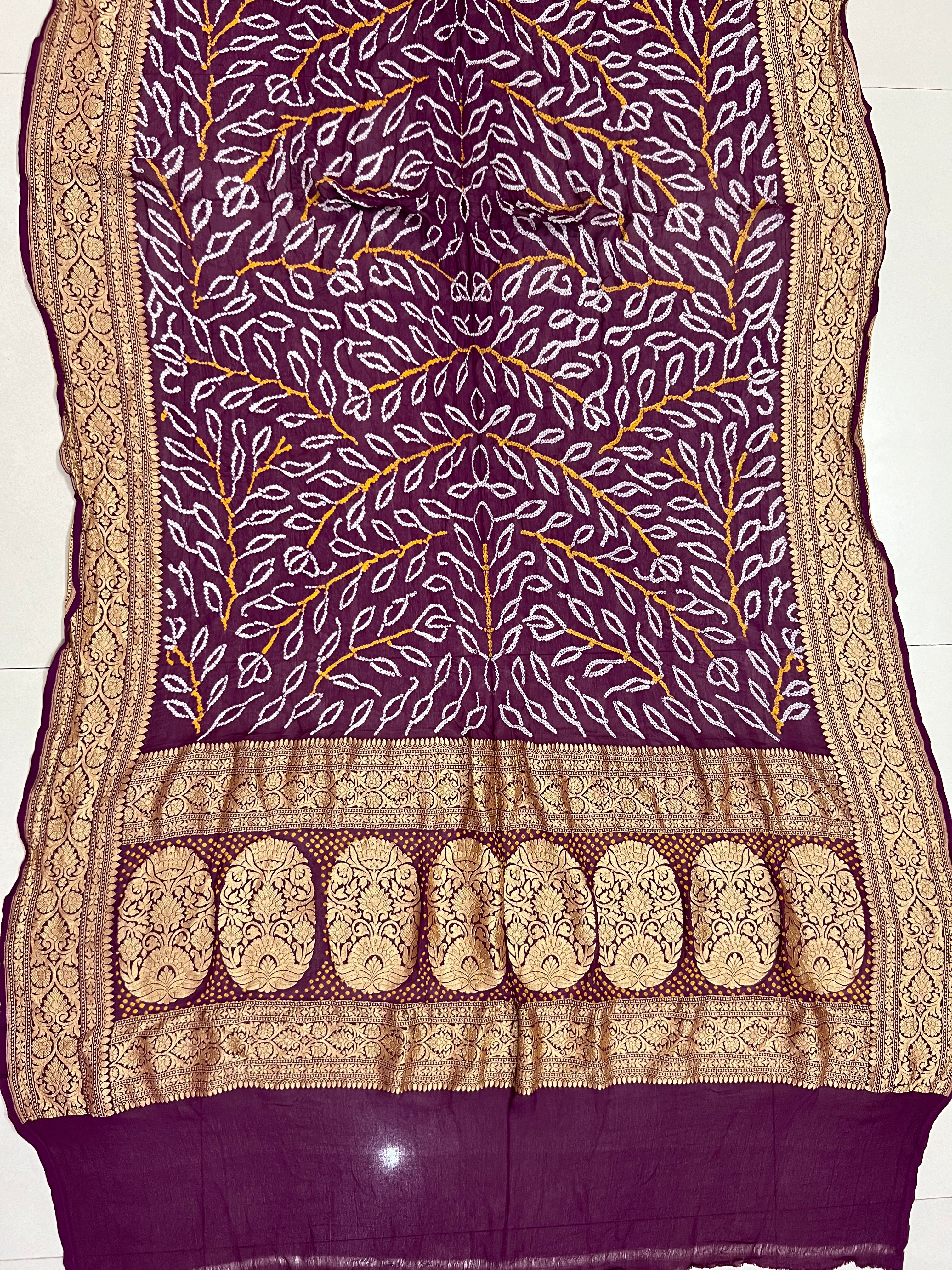 Georgette Bandhej Dupatta