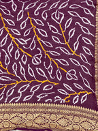 Georgette Bandhej Dupatta