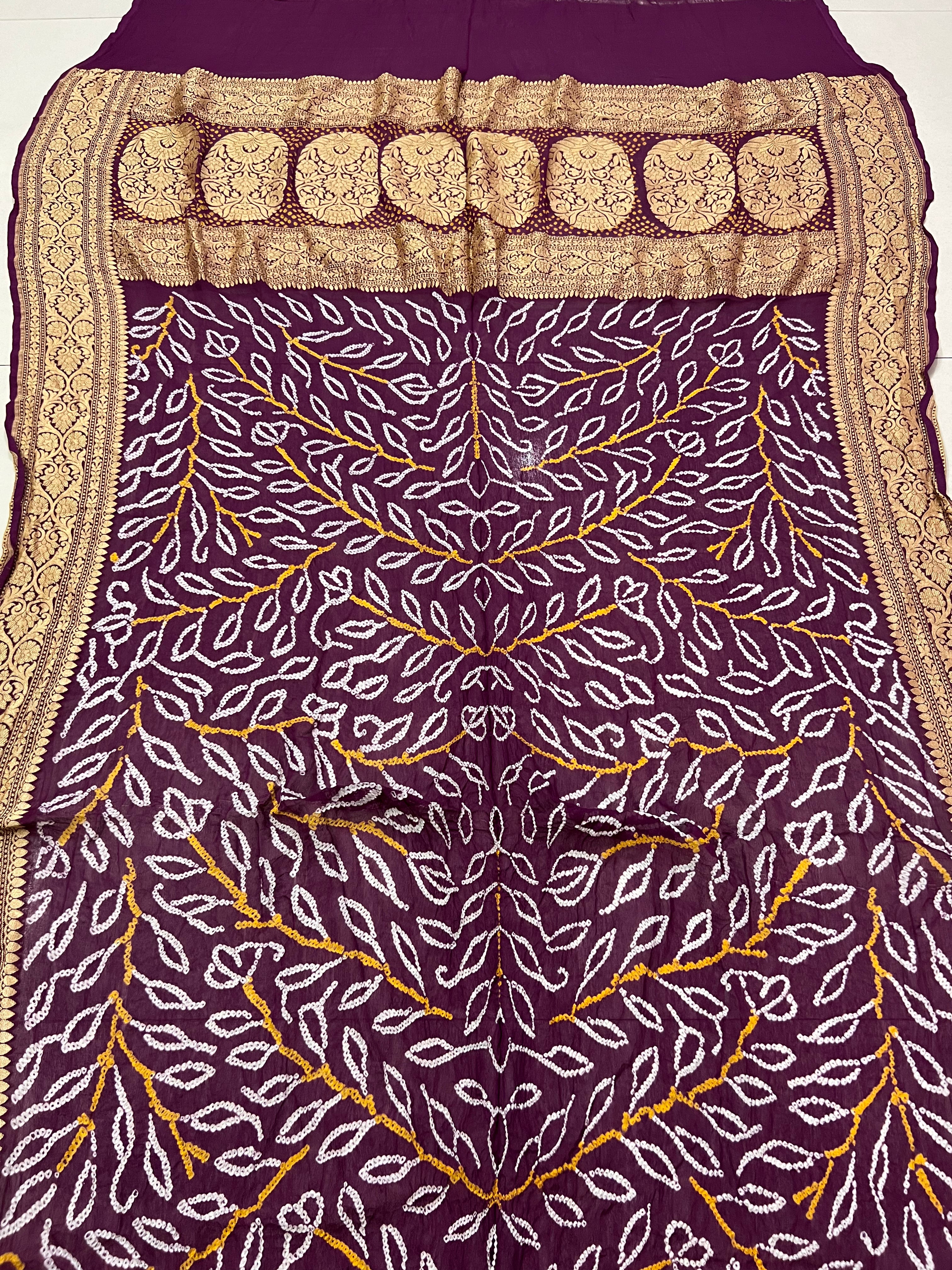Georgette Bandhej Dupatta