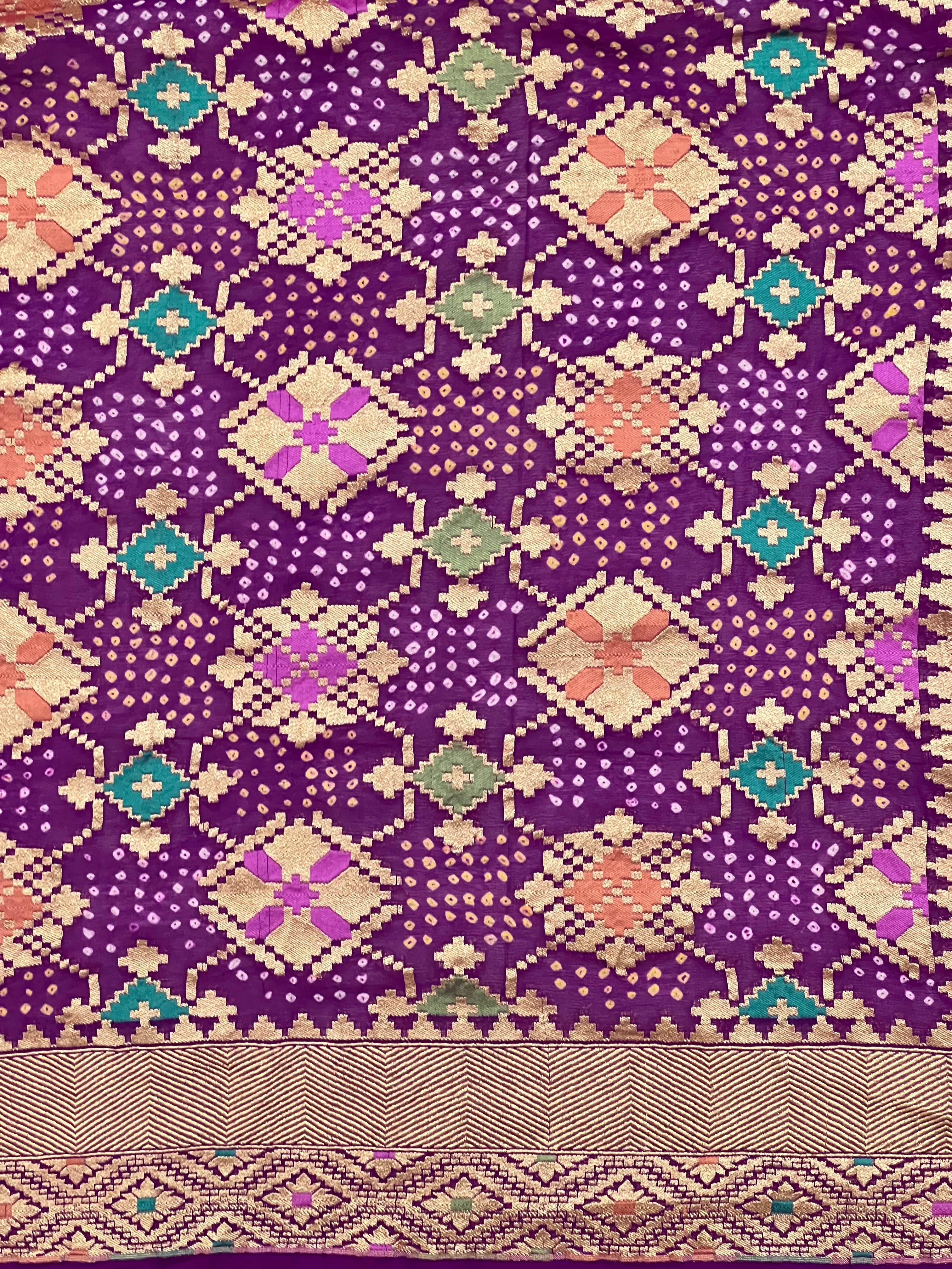 Georgette Bandhej Dupatta