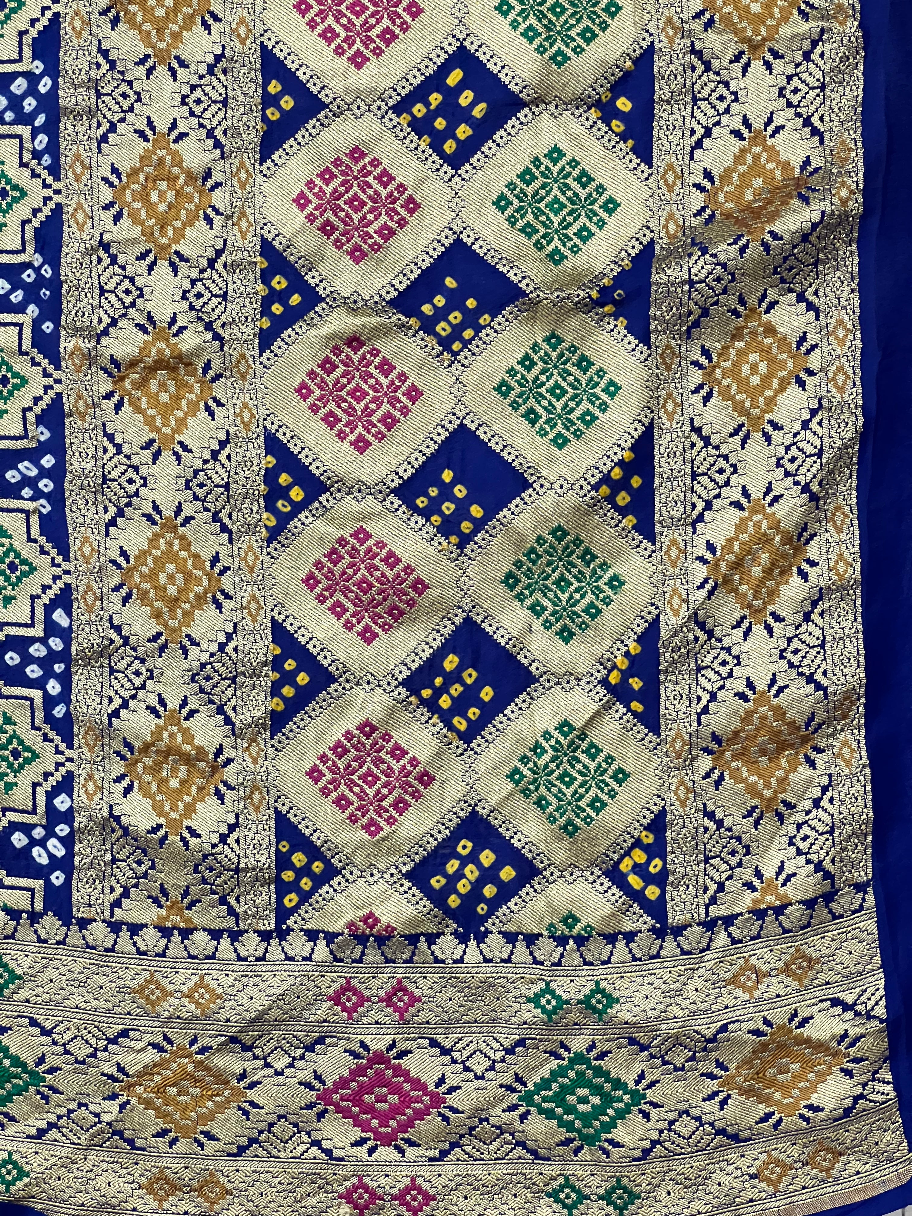 Georgette Bandhej Dupatta