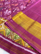 Handwoven Patola Silk Saree Narikunj Figure