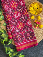 Handwoven Patola Silk Saree Traditional Narikunjan
