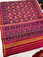 Handwoven Patola Silk Saree Traditional Narikunjan
