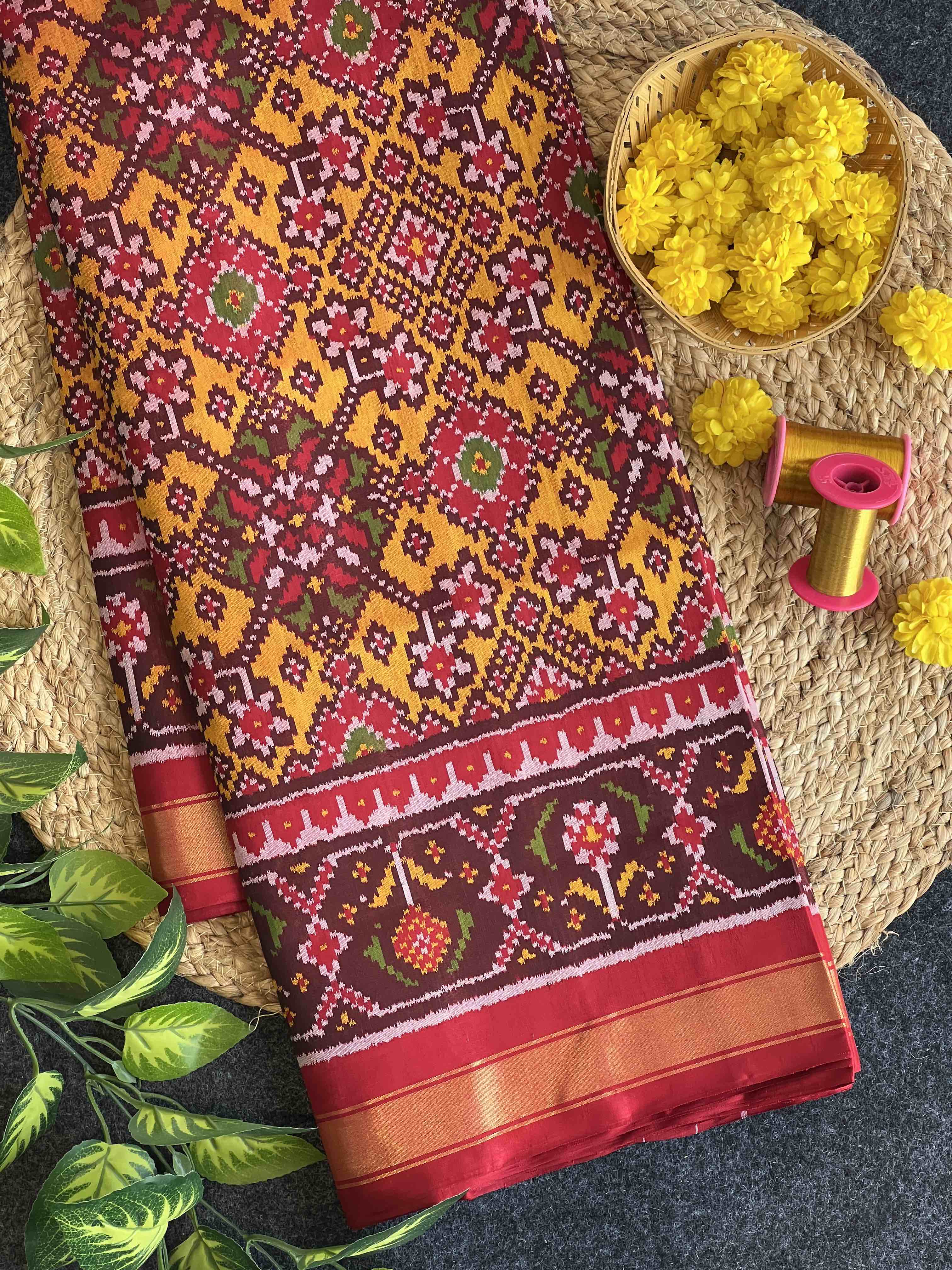 Handwoven Patola Silk Saree Main image