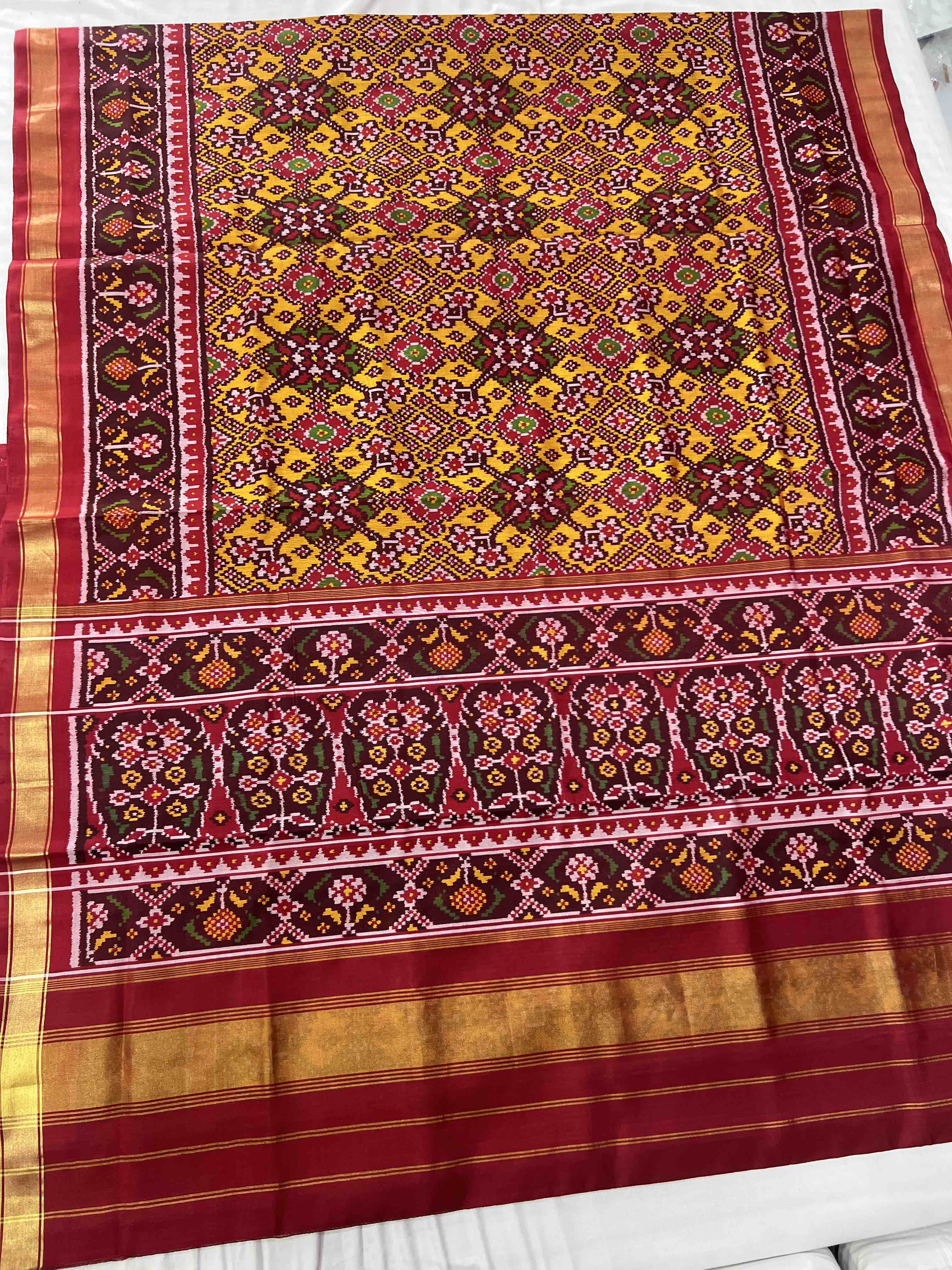 Handwoven Patola Silk Saree Secondary image