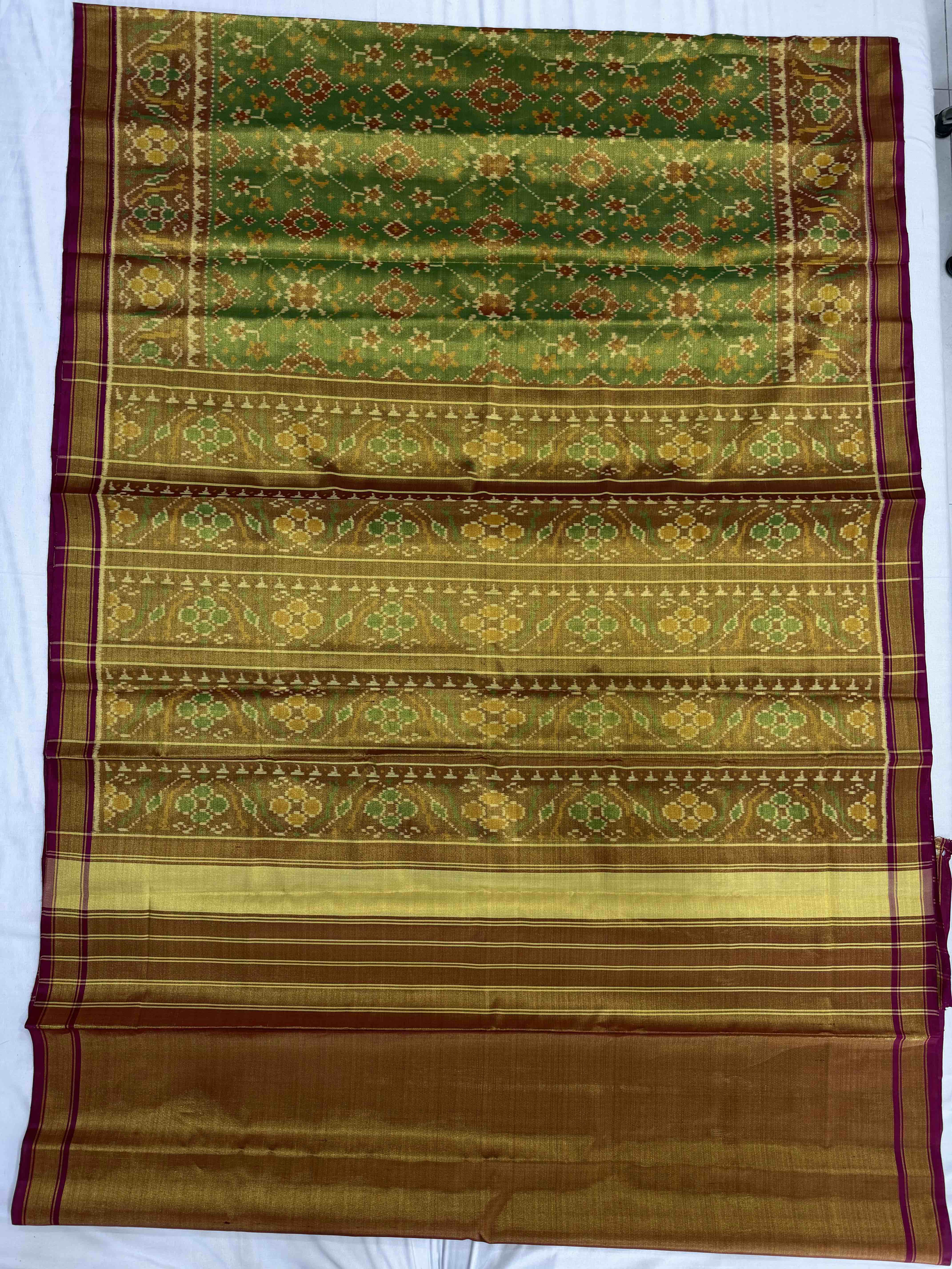 Tissue Double Zari Patola Saree Secondary image