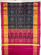 Navratna Manekcowk Tradition Design Handwoven Patola Silk Saree