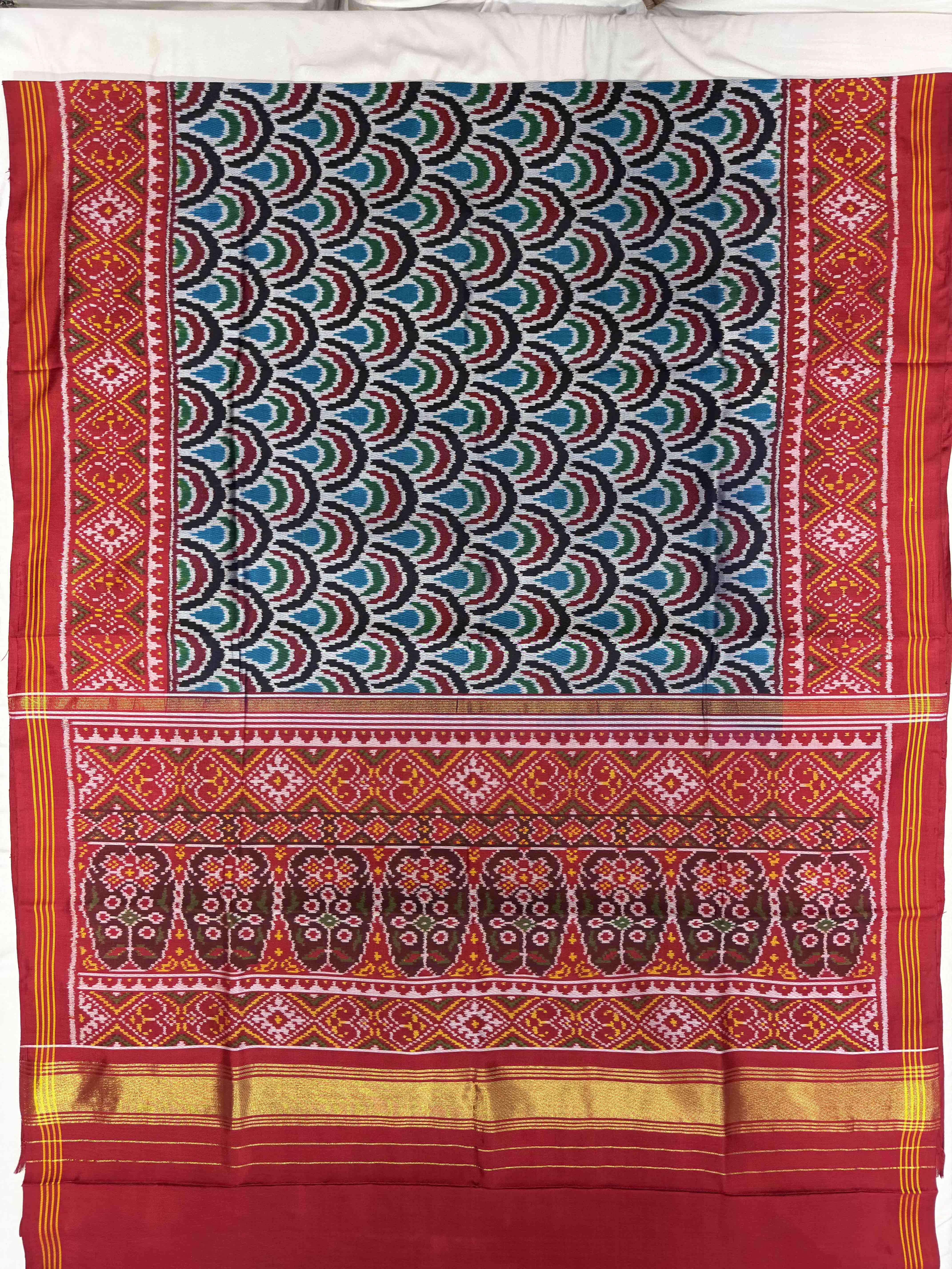 Handwoven Patola Silk Saree Secondary image