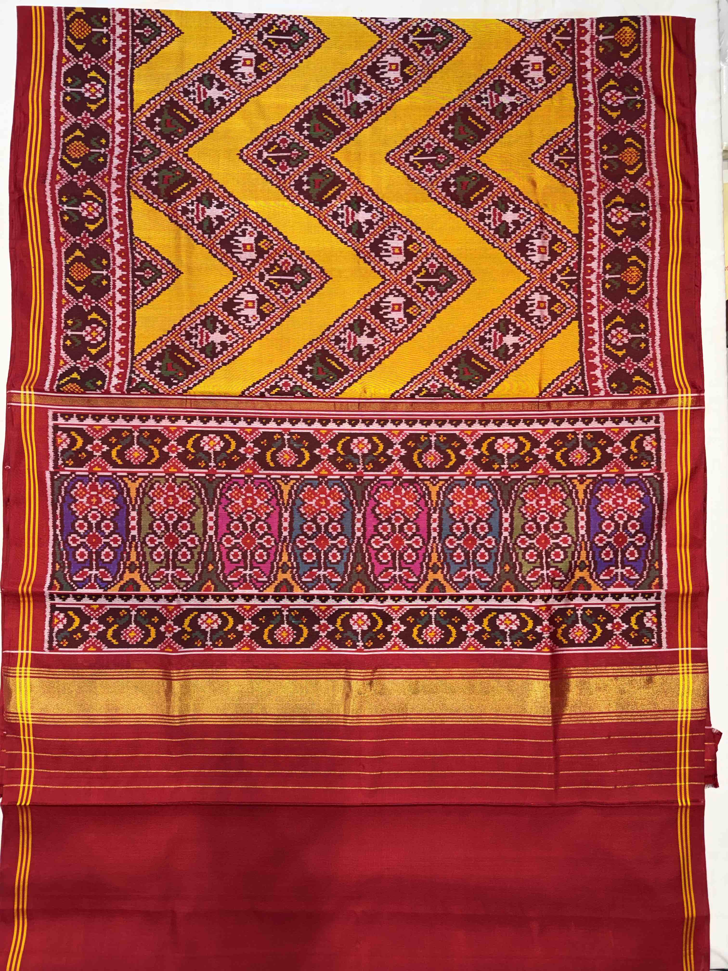 Handwoven Patola Silk Saree Secondary image