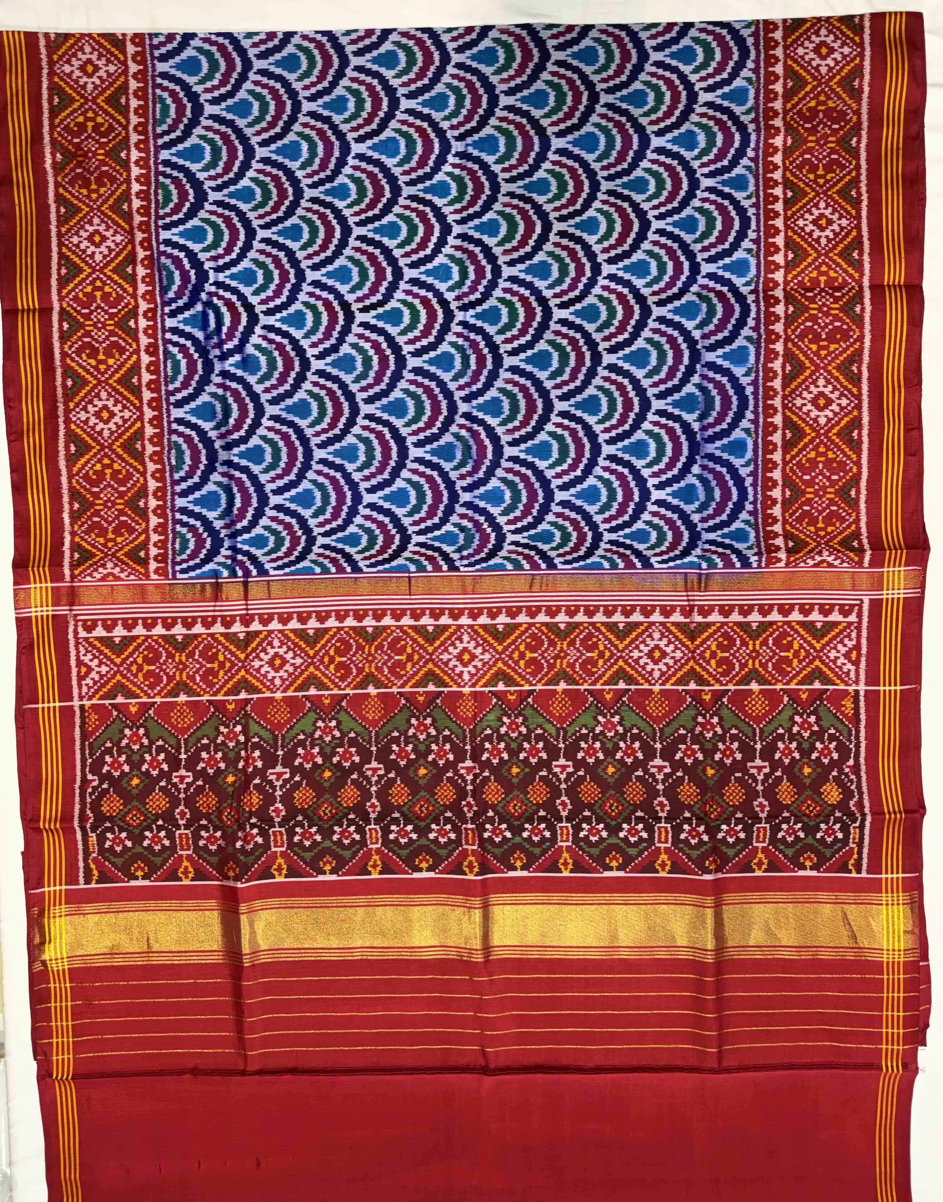 Handwoven Patola Silk Saree Secondary image
