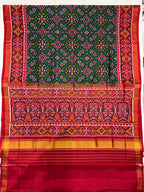Handwoven Patola Silk Saree Traditional Navratna