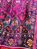 Handwoven Patola Silk Saree Multi Motif