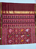 Handwoven Patola Silk Saree Adtala Design