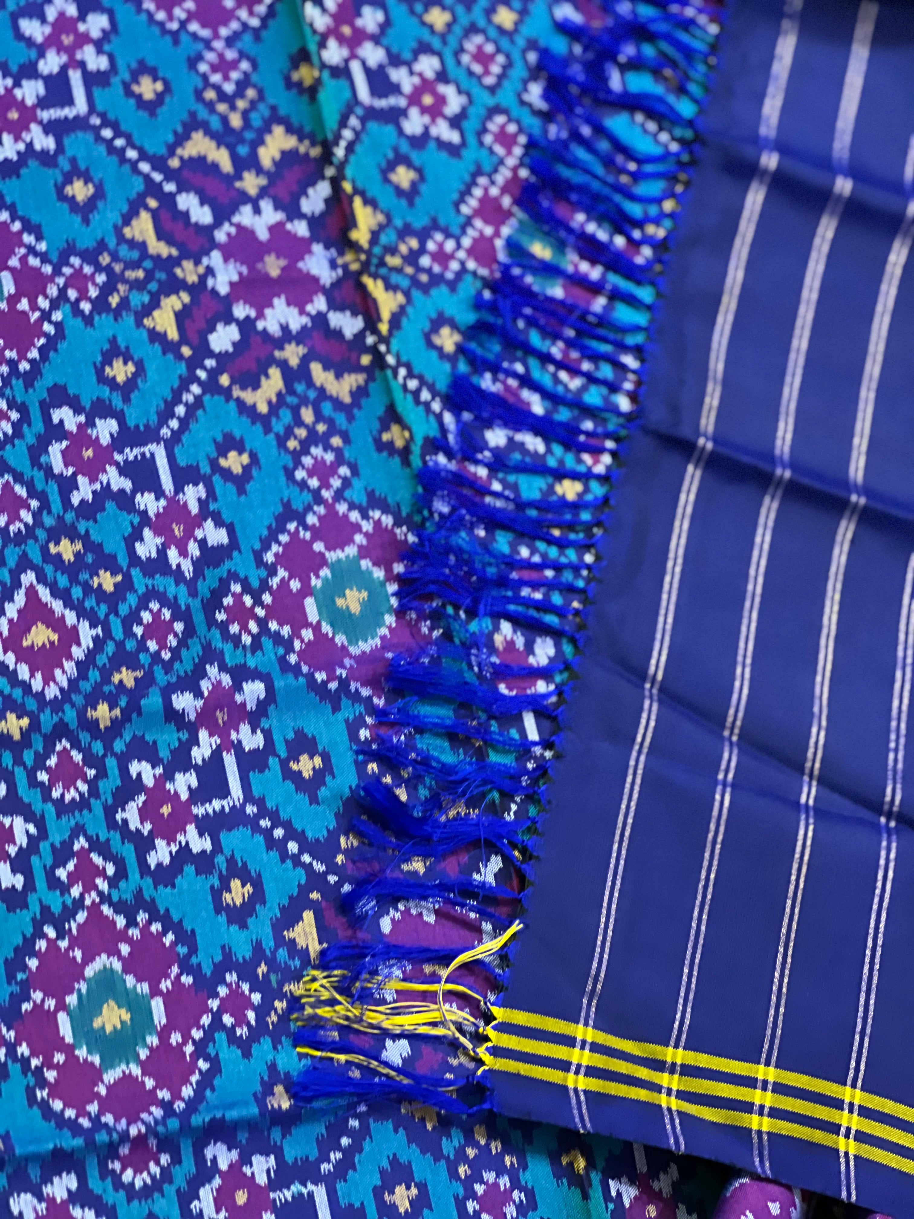Handwoven Patola Dupatta Secondary image