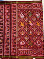 Handwoven Patola Silk Saree Adtala Design