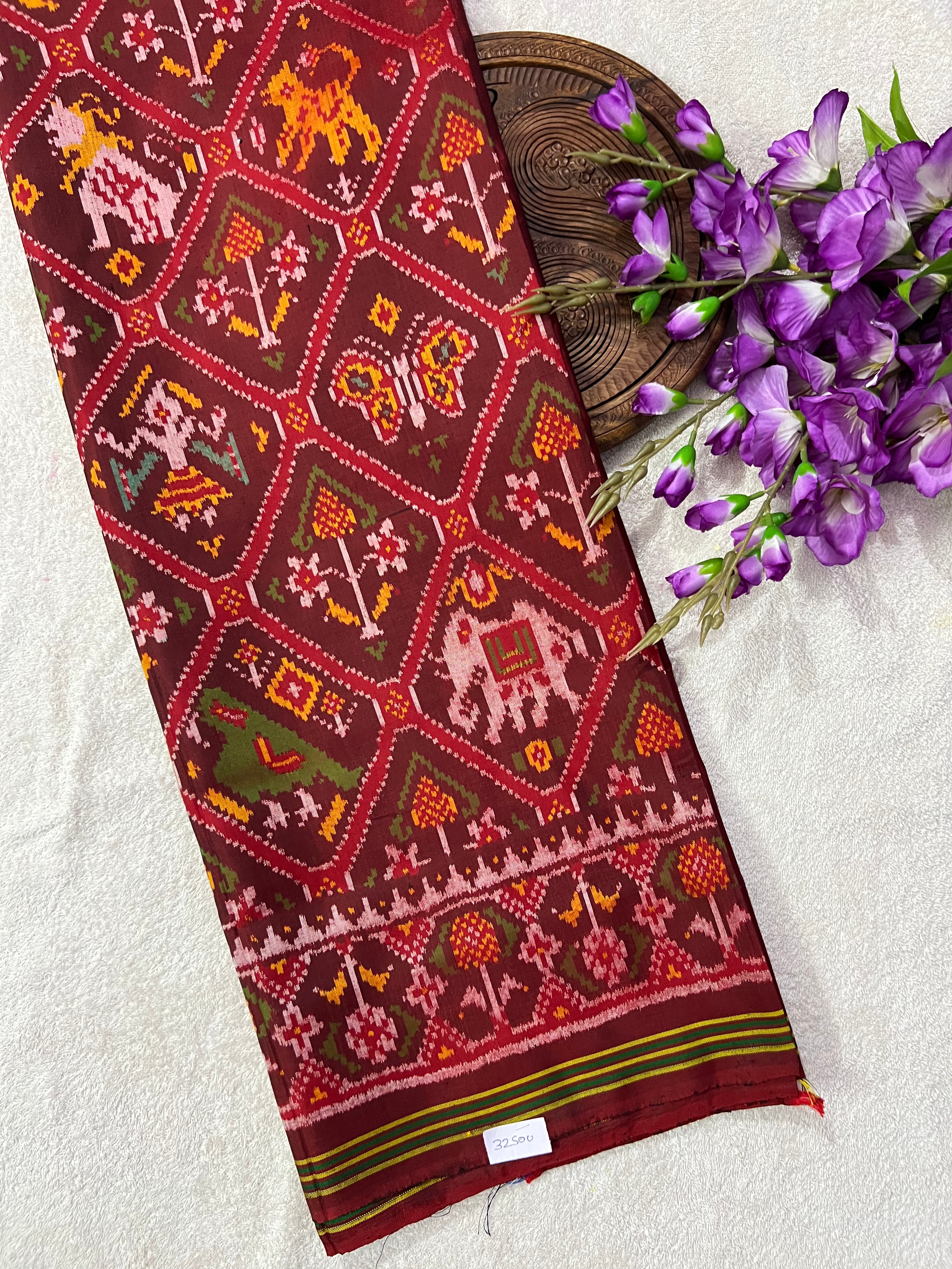 Handwoven Patola Silk Saree Adtala Design Main image