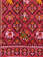 Handwoven Patola Silk Saree Adtala Design