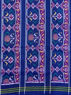 Handwoven Patola Silk Saree Manekchowk Pink And Blue